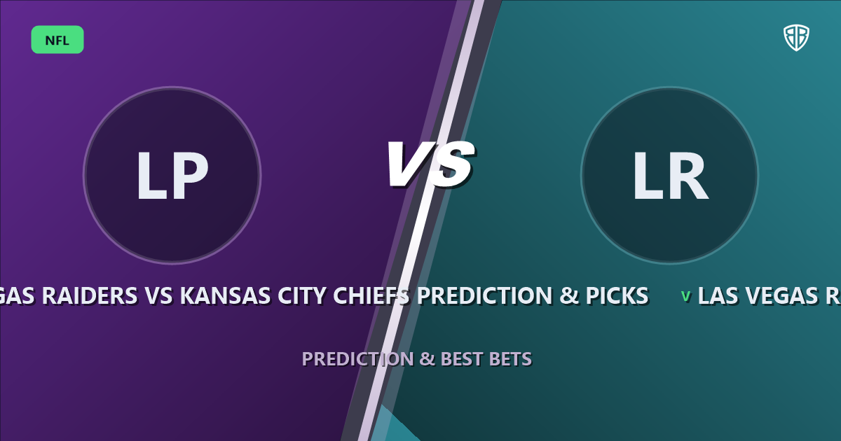 Las Vegas Raiders vs Kansas City Chiefs Prediction & Picks: Odds & Edges