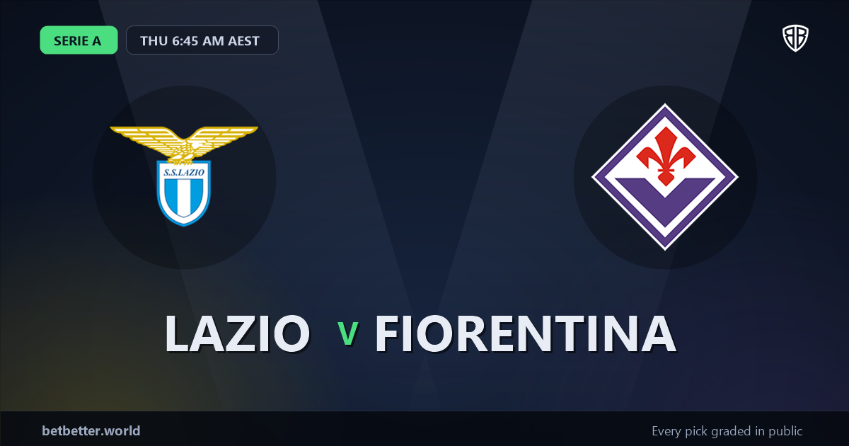 Lazio vs Fiorentina Prediction & Same Game Parlay picks Value Parlay: Analytics Breakdown