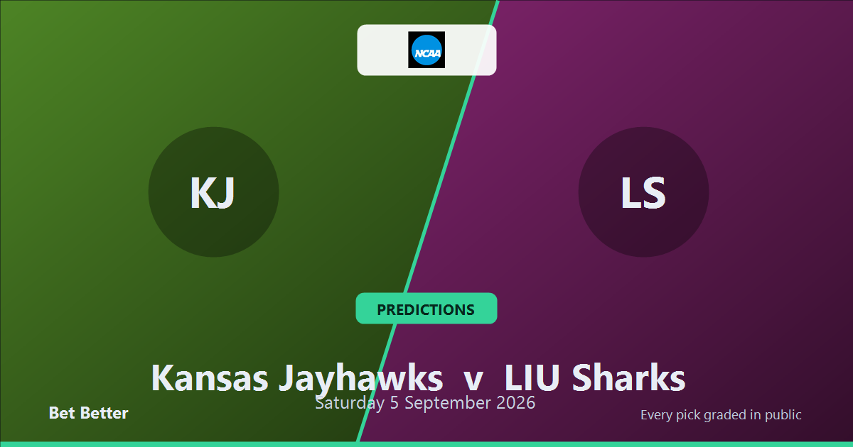 Kansas Jayhawks vs LIU Sharks Prediction & Picks: Full Match Breakdown & Bets