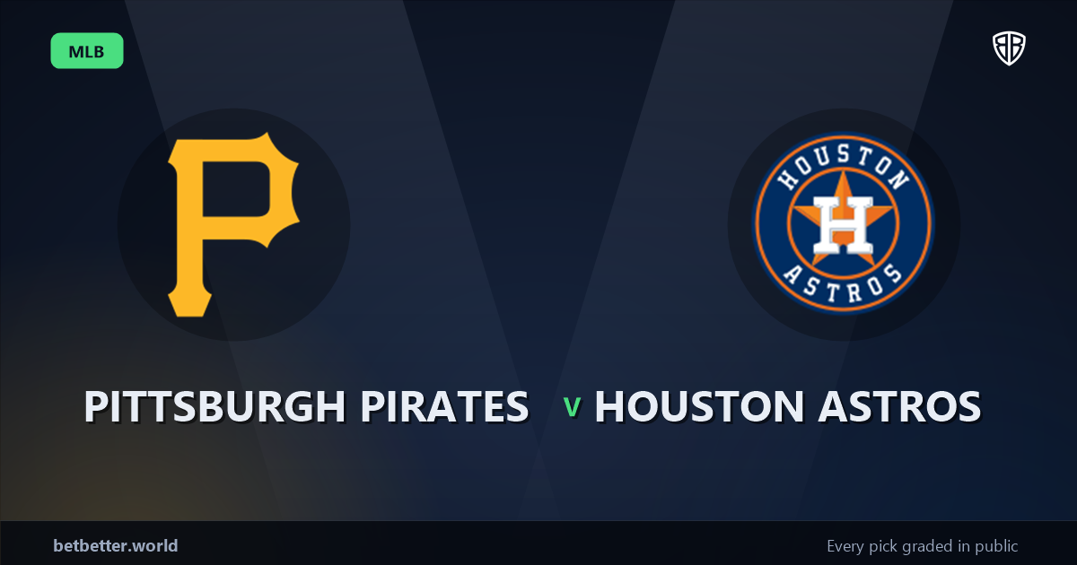Pittsburgh Pirates vs Houston Astros Prediction & Picks (Jose Altuve Key Factor): Expert MLB Betting Guide