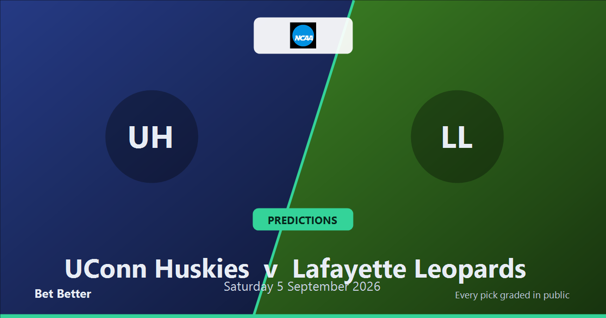 UConn Huskies vs Lafayette Leopards Prediction & Picks: Our Expert Analysis