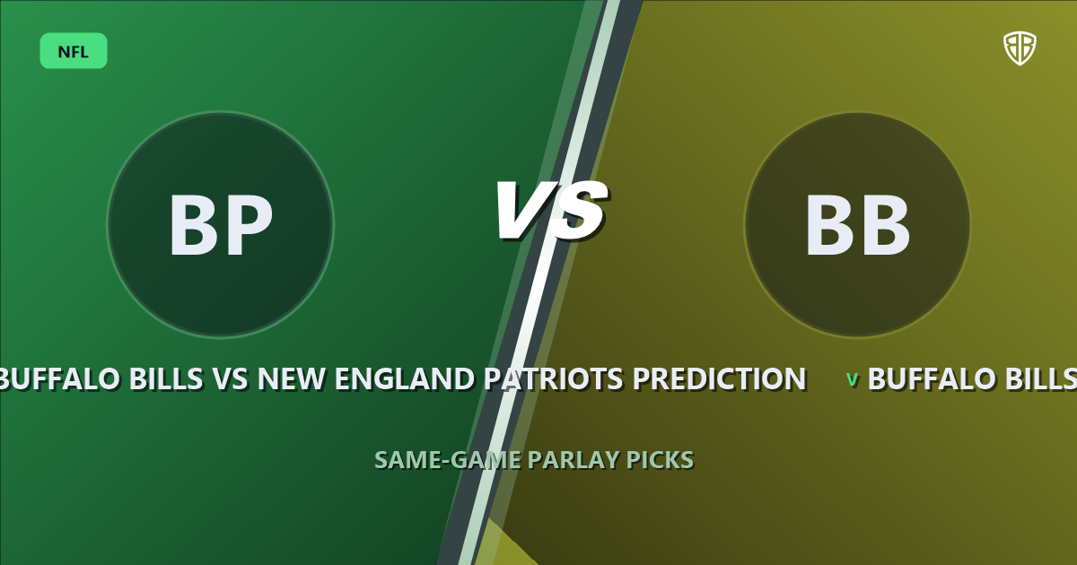 Buffalo Bills vs New England Patriots Prediction & Same Game Parlay Picks: Data-Driven Targets