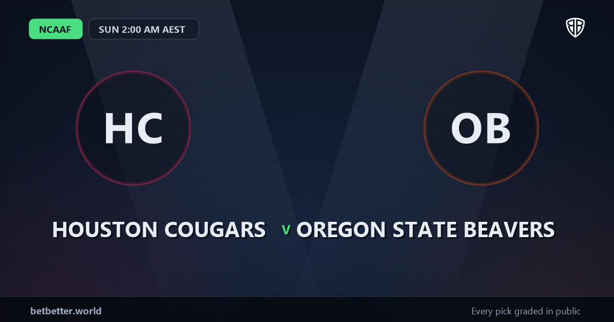 Houston Cougars vs Oregon State Beavers Prediction & Picks: Don't Miss These Odds