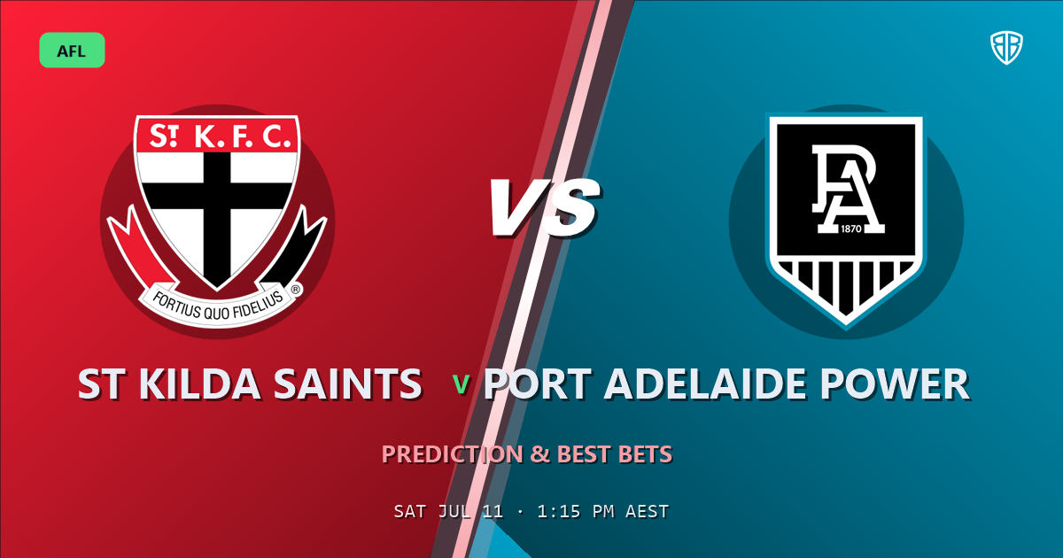 St Kilda Saints vs Port Adelaide Power Prediction & Picks: Odds Analysis & Top Props