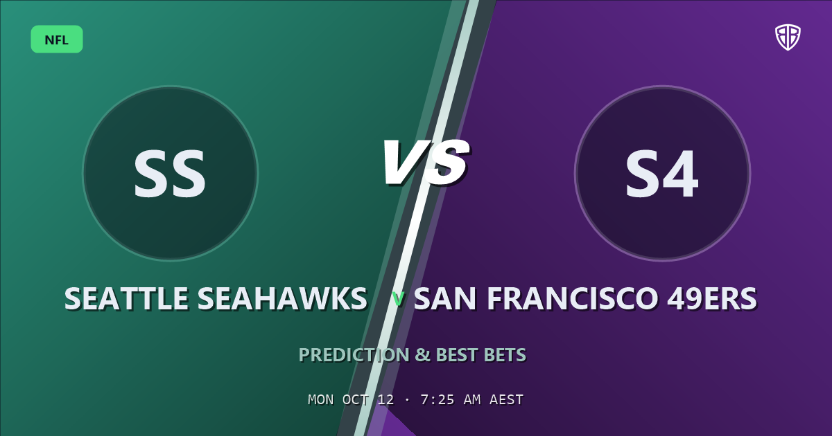 Seattle Seahawks vs San Francisco 49ers Prediction & Picks, October 11, 2026