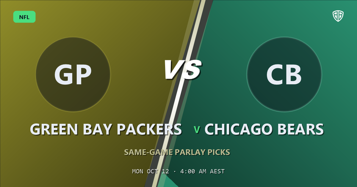 Green Bay Packers vs Chicago Bears Prediction & Same Game Parlay Picks: Expert Analysis, October 11, 2026