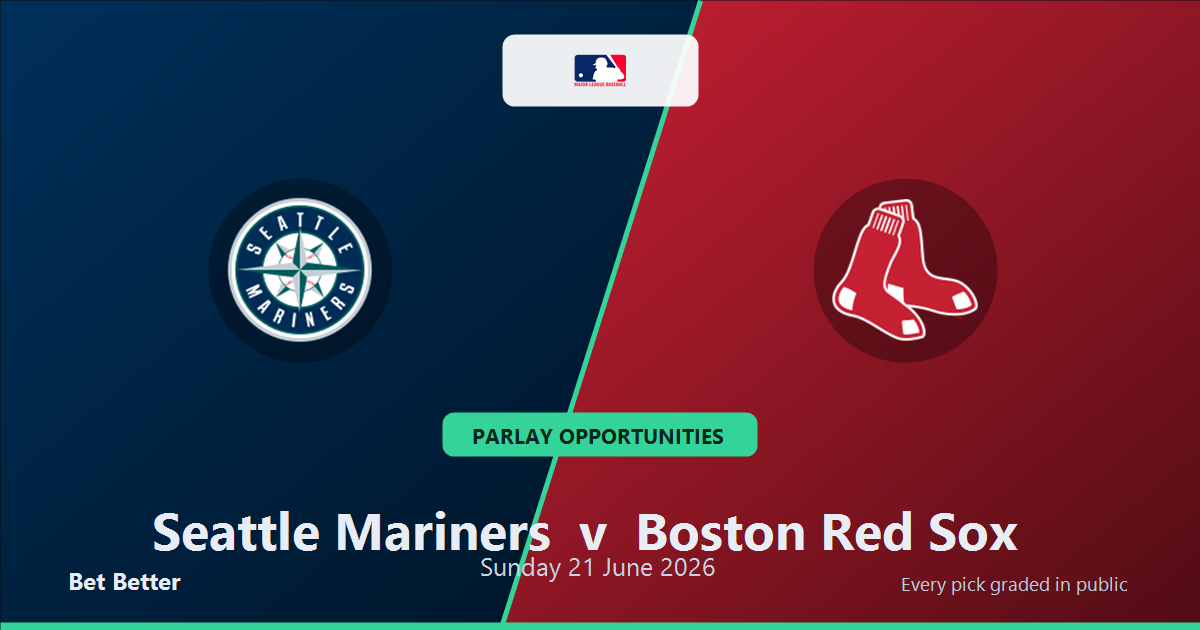 Seattle Mariners vs Boston Red Sox Prediction & Same Game Parlay picks Value Parlay: Don't Miss These MLB Odds