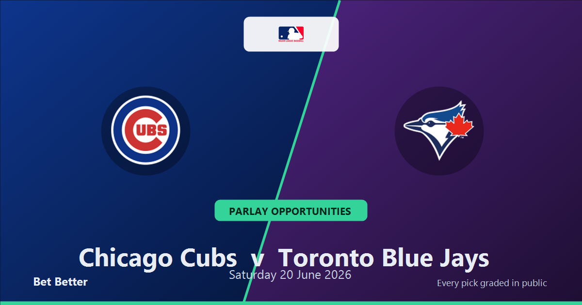 Chicago Cubs vs Toronto Blue Jays Prediction & Same Game Parlay picks Top SGP: Smart Baseball Betting Angles