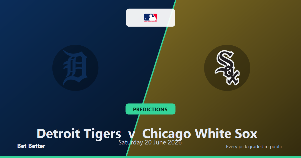 Detroit Tigers vs Chicago White Sox Prediction & Picks: Odds Analysis & Top Props