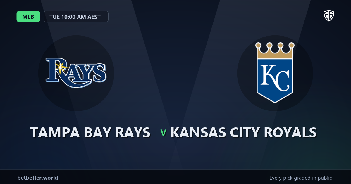 Tampa Bay Rays vs Kansas City Royals Prediction & Picks: Stat-Based Baseball Insights