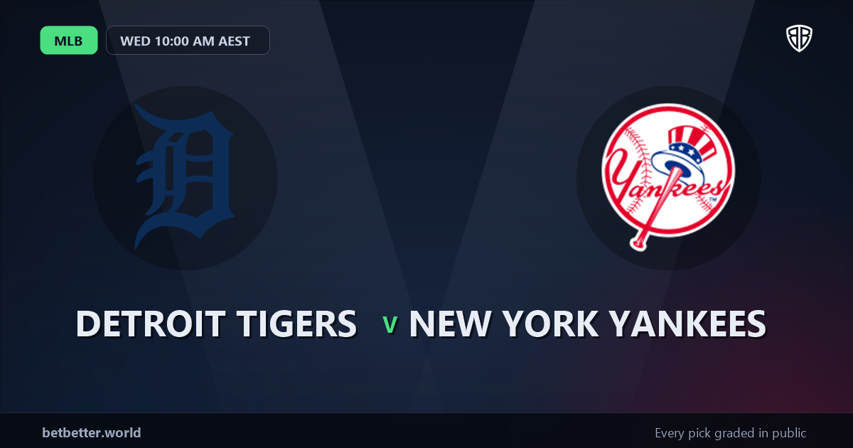 Detroit Tigers vs New York Yankees Prediction & Picks: Odds Analysis & Top Props
