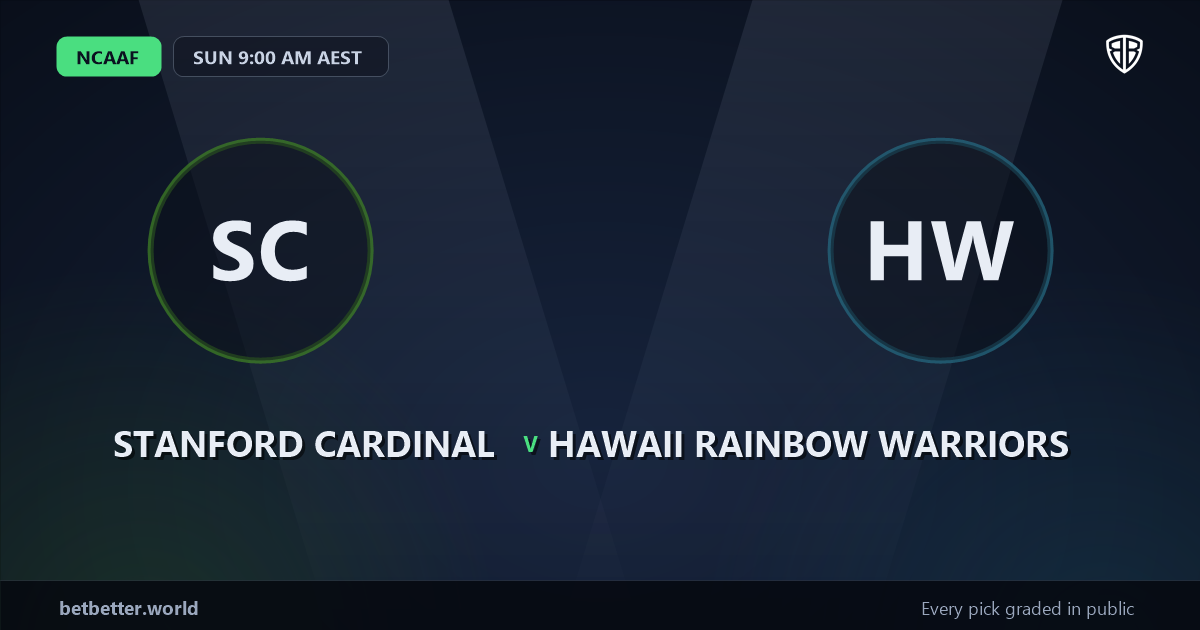 Stanford Cardinal vs Hawaii Rainbow Warriors Prediction & Picks: Our Expert Analysis