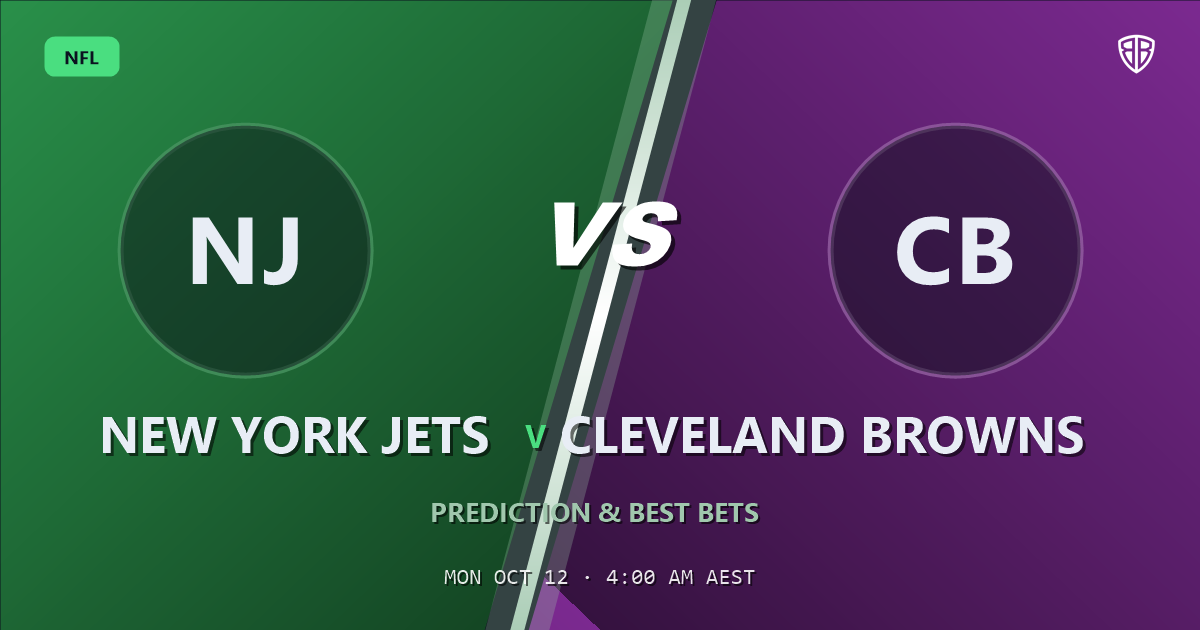 New York Jets vs Cleveland Browns Prediction & Picks, October 11, 2026