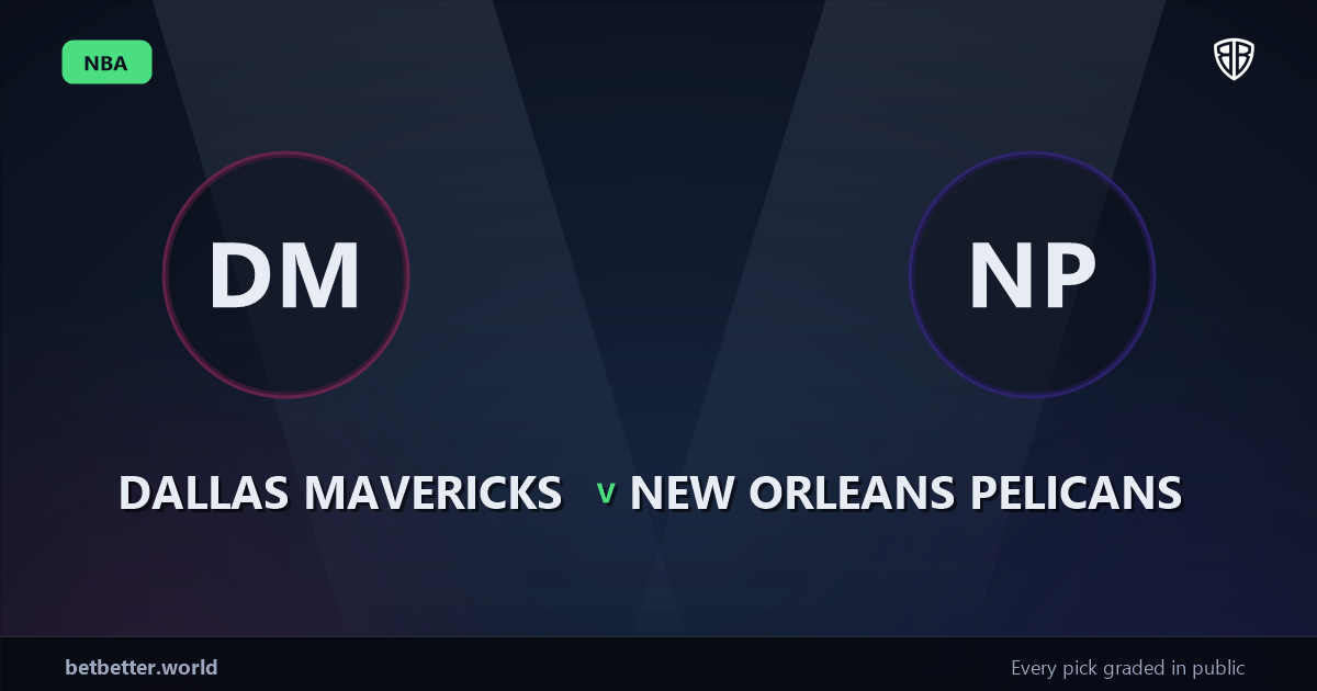 Dallas Mavericks vs New Orleans Pelicans Prediction & Same Game Parlay picks Key Insights: High-Value Opportunity