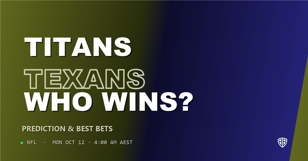Tennessee Titans vs Houston Texans Prediction & Picks, October 11, 2026