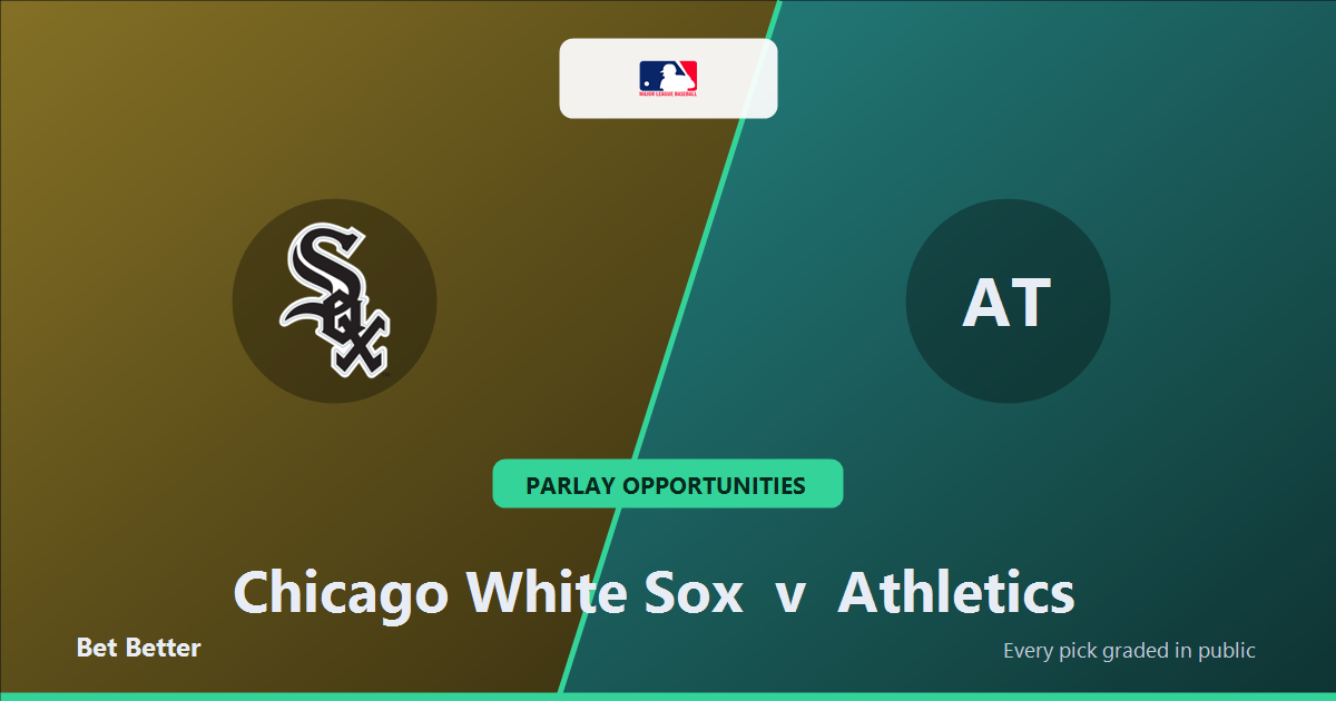 Chicago White Sox vs Athletics Prediction & Same Game Parlay picks Key Insights: Smart Baseball Betting Angles