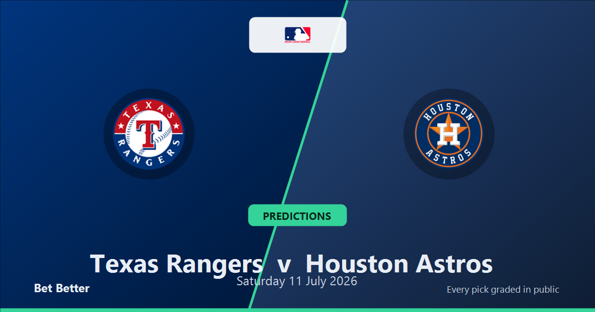 Texas Rangers vs Houston Astros Prediction & Picks: Expert MLB Betting Guide