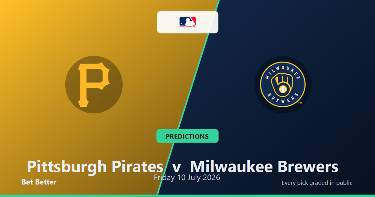 Pittsburgh Pirates vs Milwaukee Brewers Prediction & Picks (Nick Gonzales Key Factor): Winning Game Angles