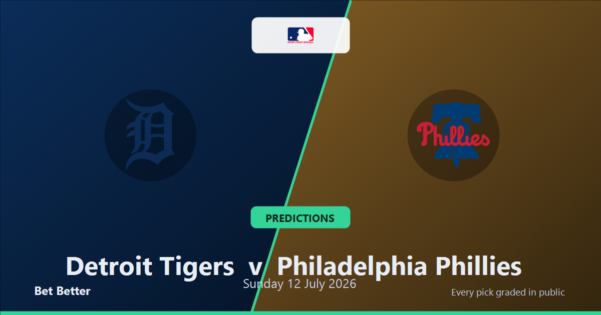 Detroit Tigers vs Philadelphia Phillies Prediction & Picks (Trea Turner Key Factor): Full MLB Breakdown & Bets