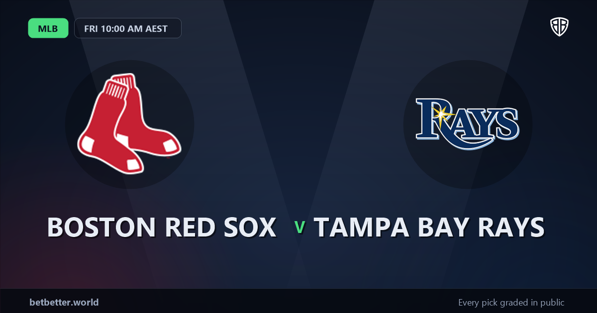 Boston Red Sox vs Tampa Bay Rays Prediction & Same Game Parlay picks Value Parlay: Don't Miss These MLB Odds