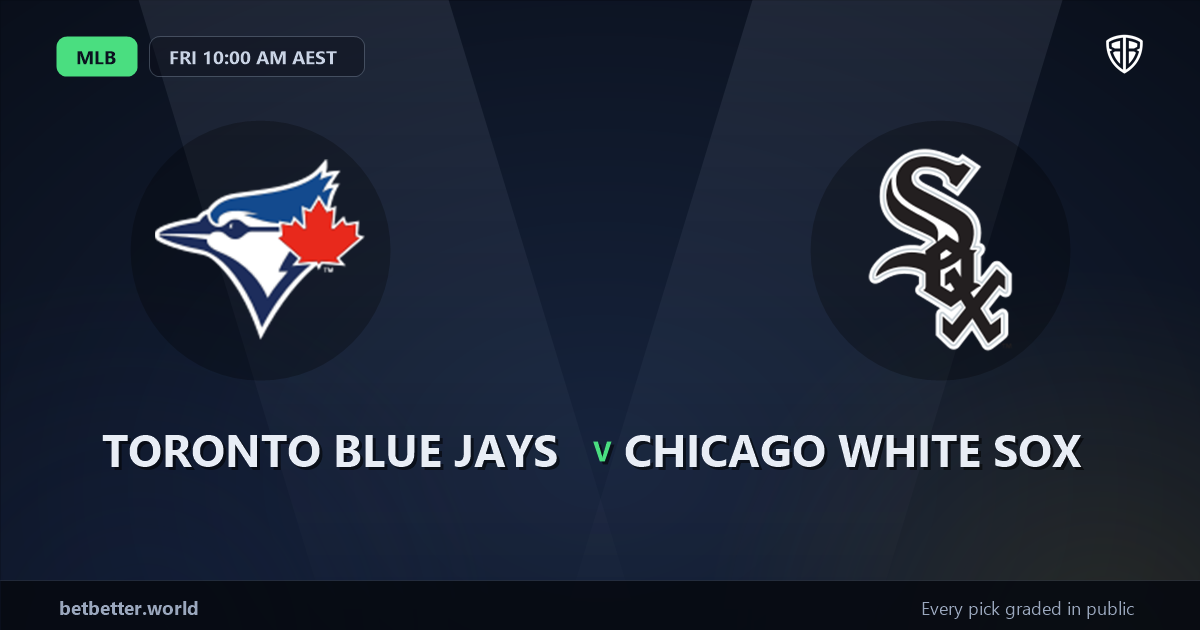 Toronto Blue Jays vs Chicago White Sox Prediction & Picks (Andrew Benintendi Key Factor): Stat-Based Baseball Insights