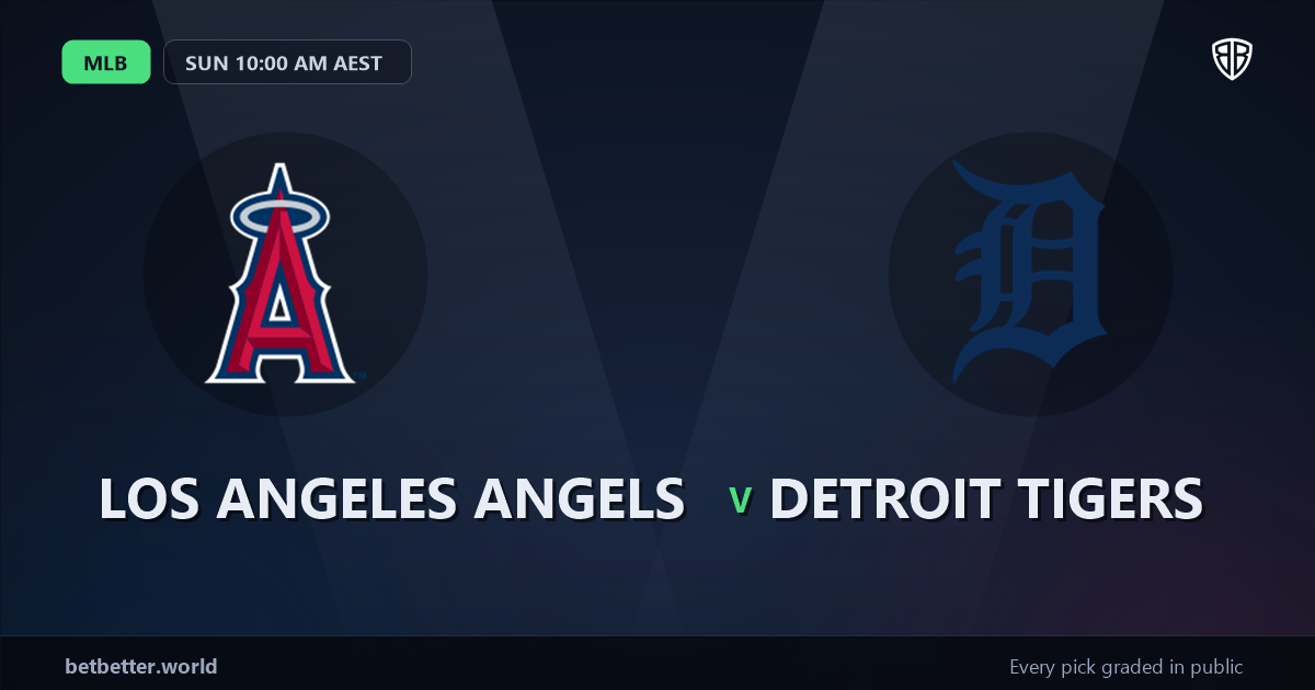Los Angeles Angels vs Detroit Tigers Prediction & Same Game Parlay picks Value Parlay: MLB Analytics Breakdown