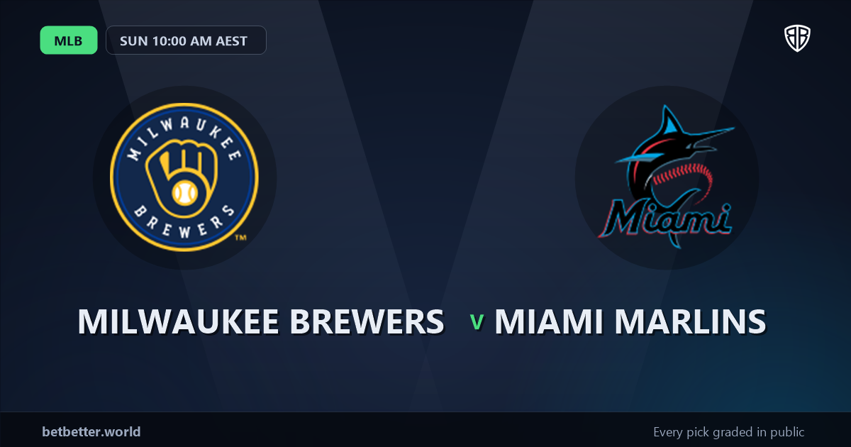 Milwaukee Brewers vs Miami Marlins Prediction & Picks: Full MLB Breakdown & Bets