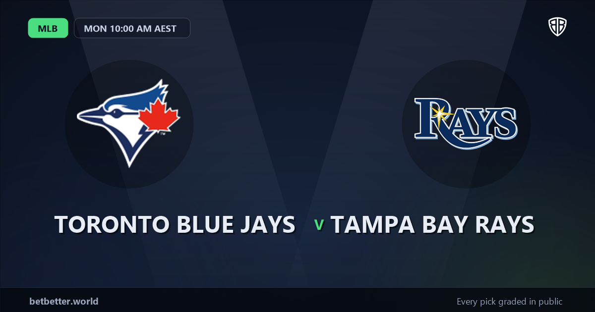 Toronto Blue Jays vs Tampa Bay Rays Prediction & Same Game Parlay picks Key Insights: MLB Analytics Breakdown