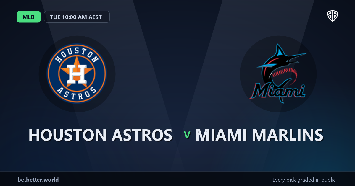 Houston Astros vs Miami Marlins Prediction & Picks (Jose Altuve Key Factor): Winning Game Angles