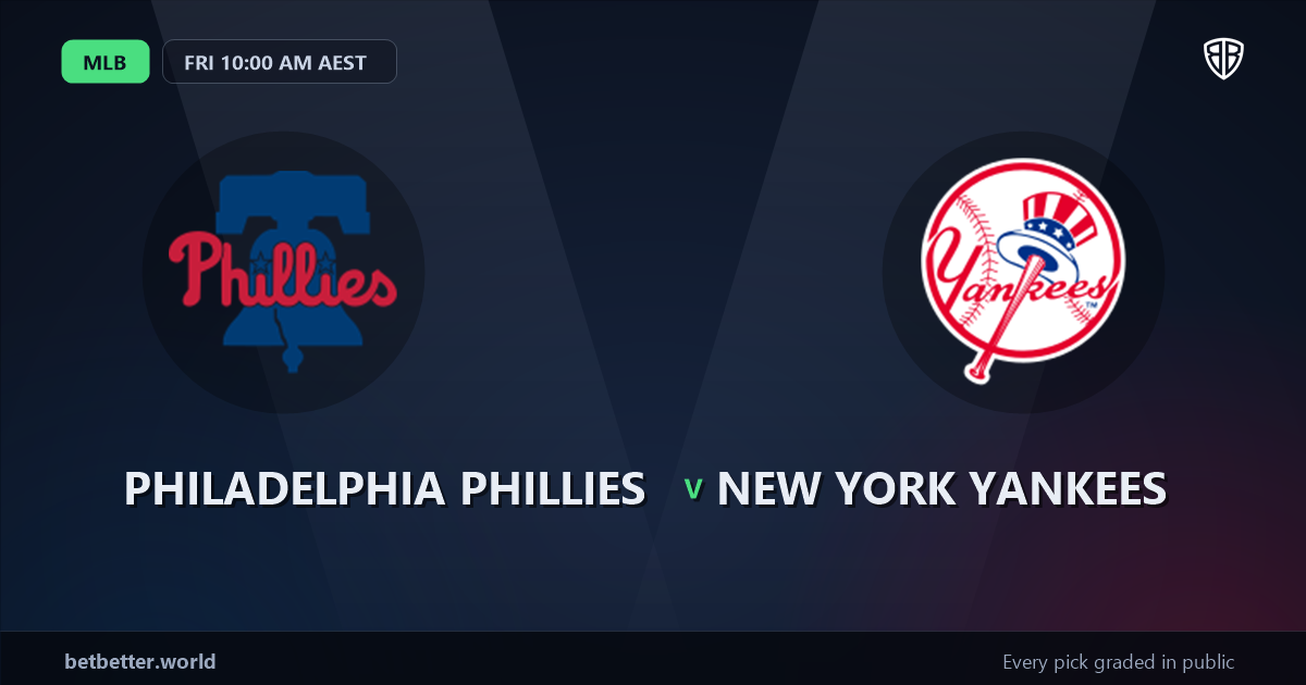 Philadelphia Phillies vs New York Yankees Prediction & Same Game Parlay picks Key Insights: Our Expert MLB Analysis