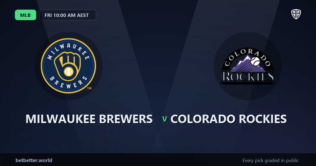 Milwaukee Brewers vs Colorado Rockies Prediction & Same Game Parlay picks Top SGP: Our Expert MLB Analysis