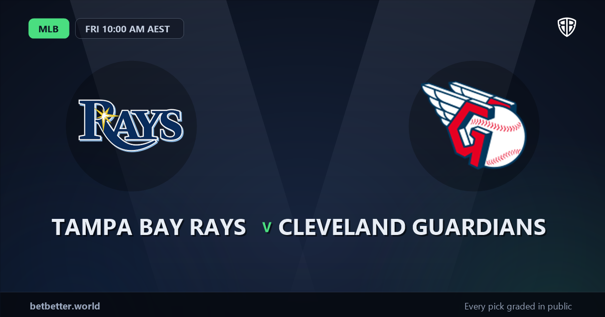 Tampa Bay Rays vs Cleveland Guardians Prediction & Picks: Stat-Based Baseball Insights
