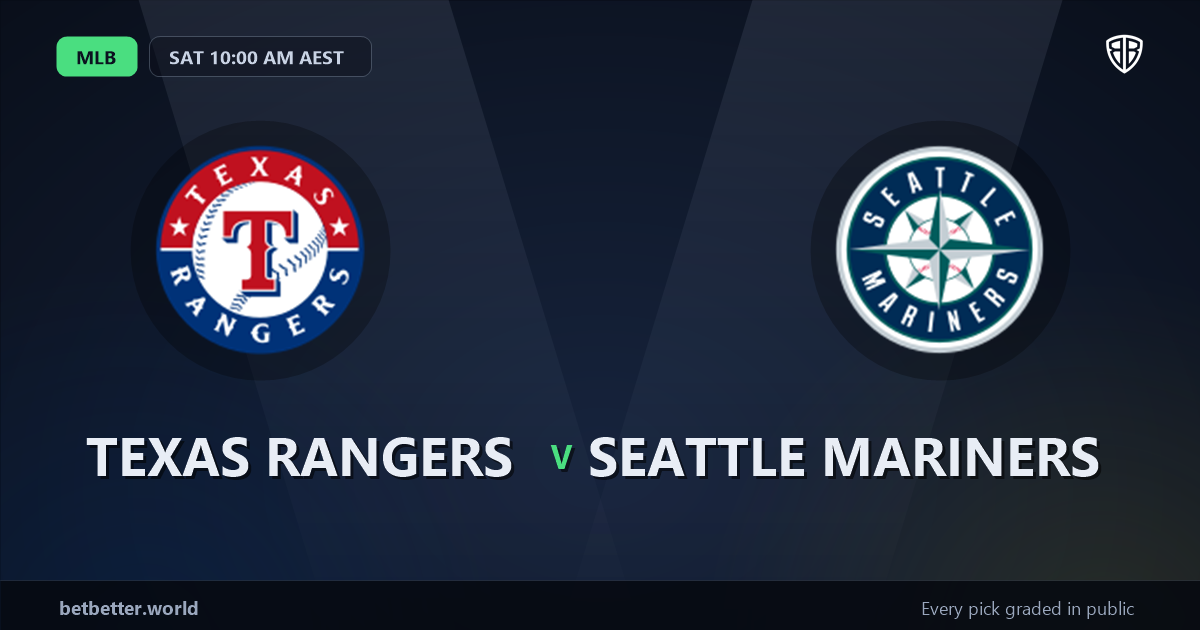 Texas Rangers vs Seattle Mariners Prediction & Picks: Stat-Based Baseball Insights