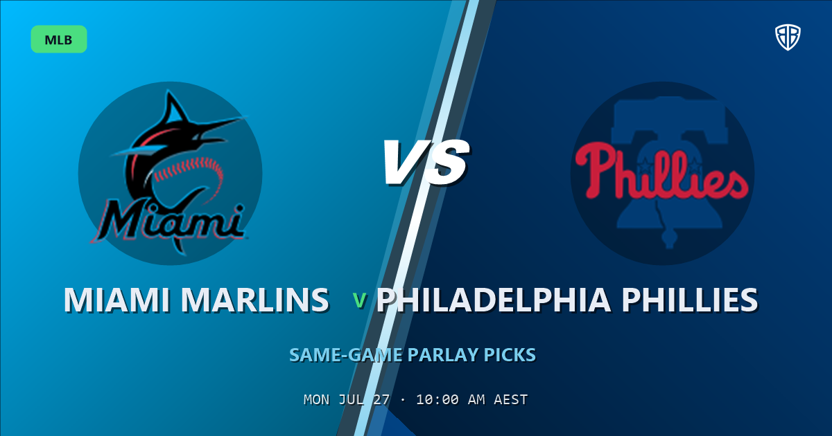 Miami Marlins vs Philadelphia Phillies Prediction & Same Game Parlay picks Value Parlay: High-Value Baseball Opportunity