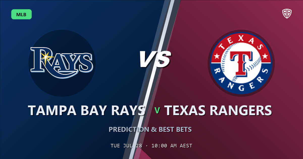 Tampa Bay Rays vs Texas Rangers Prediction & Picks: Stat-Based Baseball Insights