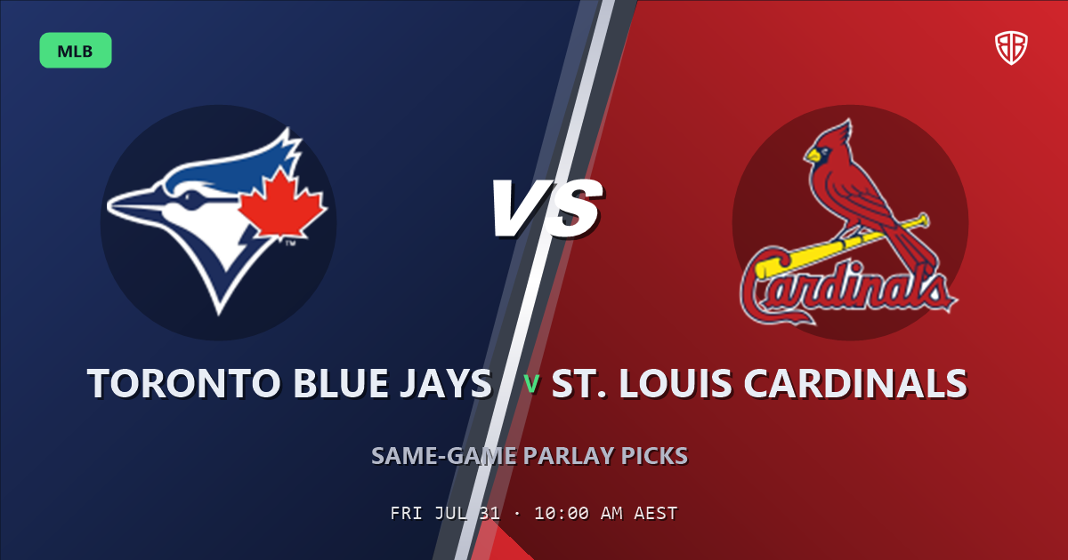 Toronto Blue Jays vs St. Louis Cardinals Prediction and Same Game Parlay picks, August 1, 2026