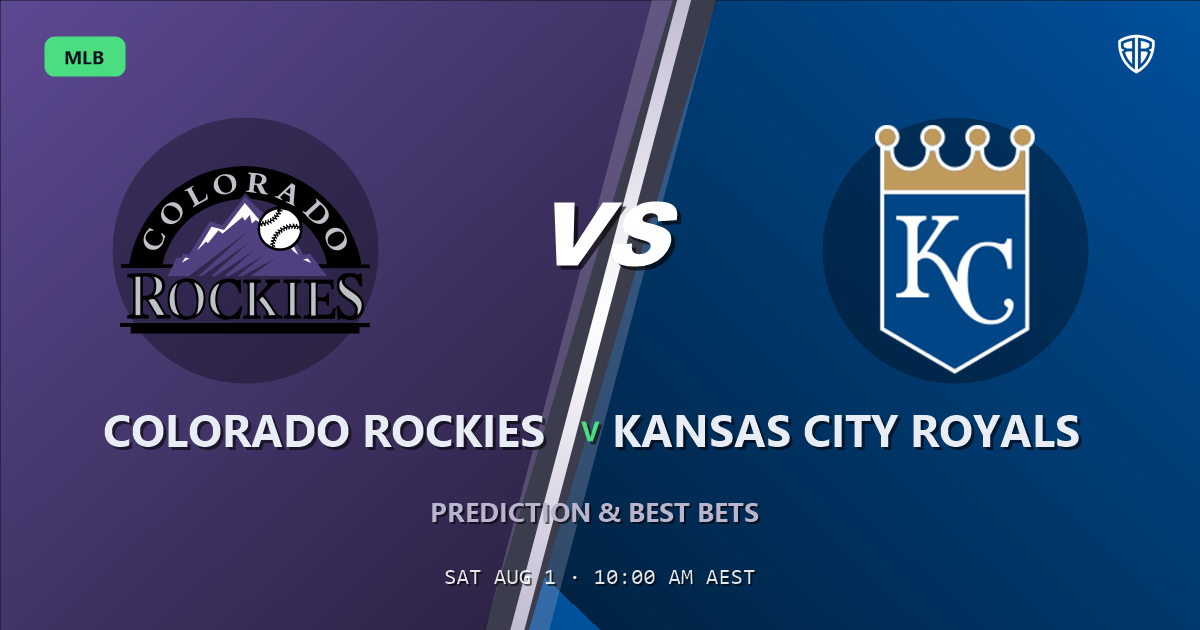 Colorado Rockies vs Kansas City Royals Prediction and Picks, August 1, 2026