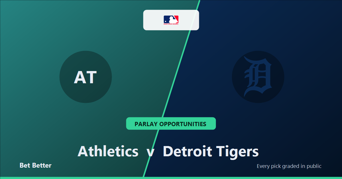 Athletics vs Detroit Tigers Prediction and Same Game Parlay picks, August 1, 2026