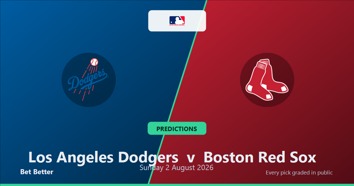 Los Angeles Dodgers vs Boston Red Sox Prediction and Picks, August 1, 2026