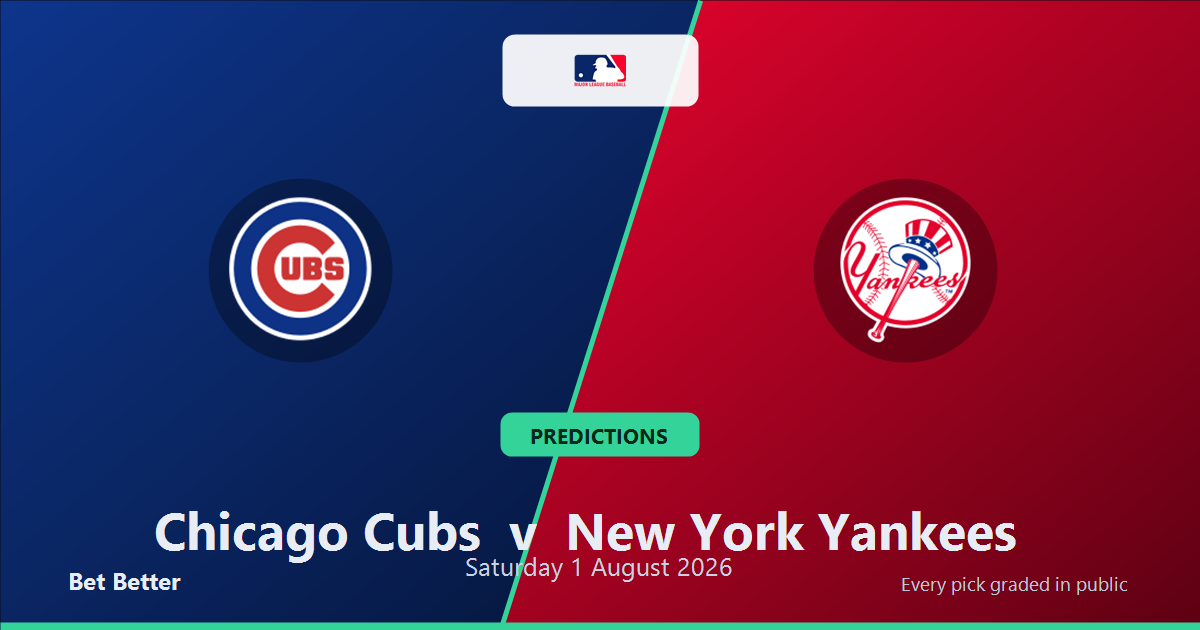 Chicago Cubs vs New York Yankees Prediction and Picks, August 1, 2026