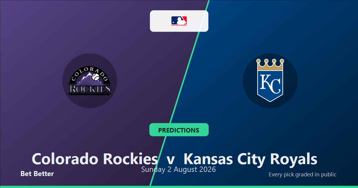 Colorado Rockies vs Kansas City Royals Prediction and Picks, August 1, 2026