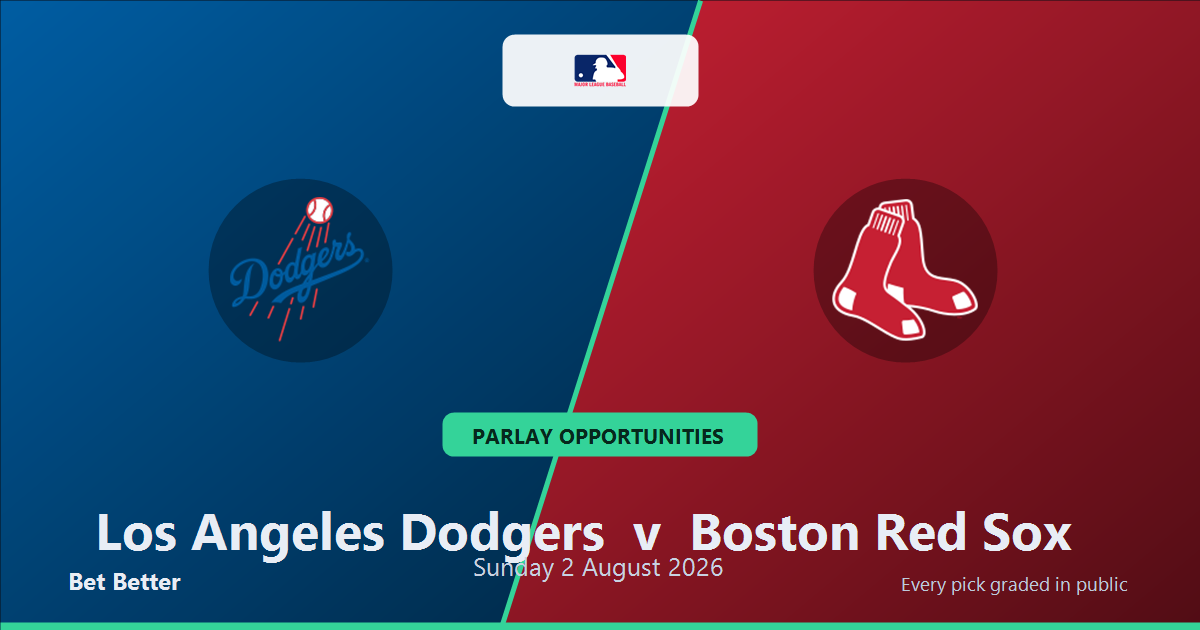 Los Angeles Dodgers vs Boston Red Sox Prediction and Same Game Parlay picks, August 2, 2026