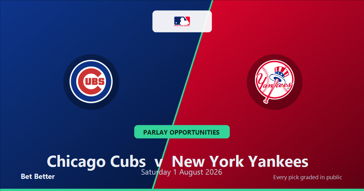 Chicago Cubs vs New York Yankees Prediction and Same Game Parlay picks, August 2, 2026