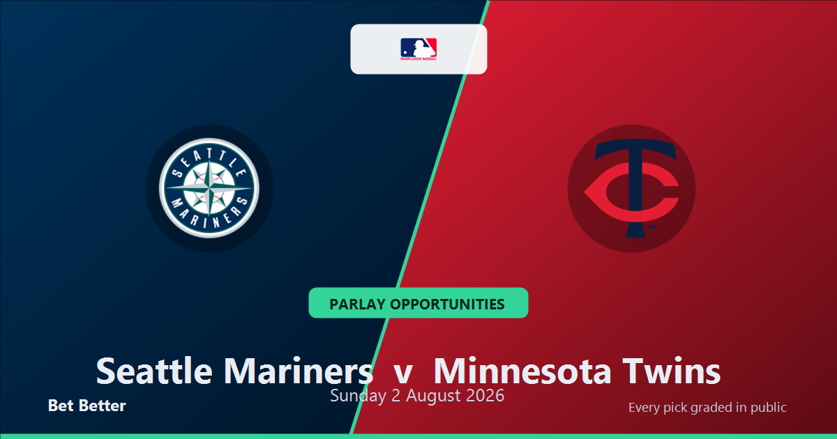 Seattle Mariners vs Minnesota Twins Prediction and Same Game Parlay picks, August 2, 2026