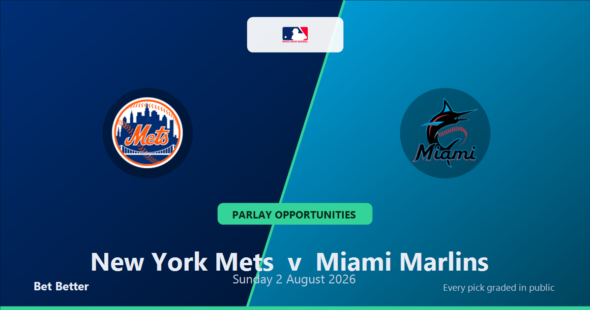 New York Mets vs Miami Marlins Prediction and Same Game Parlay picks, August 2, 2026