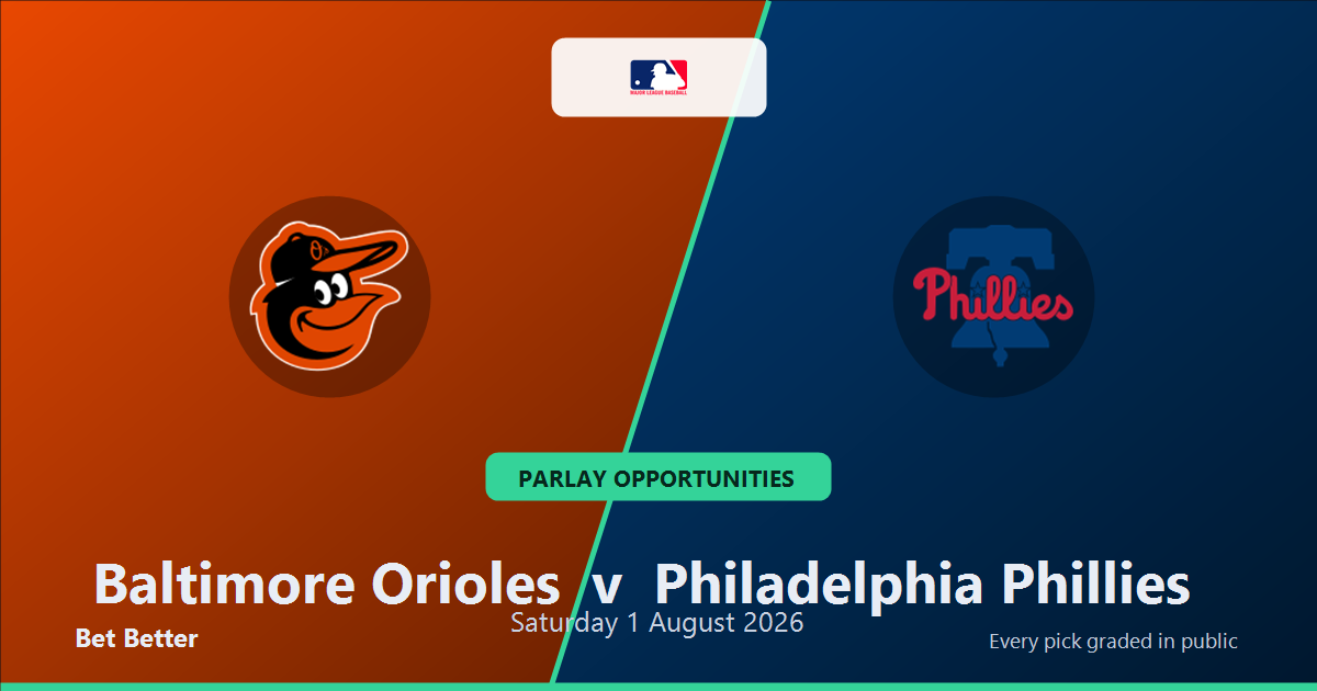 Baltimore Orioles vs Philadelphia Phillies Prediction and Same Game Parlay picks, August 2, 2026