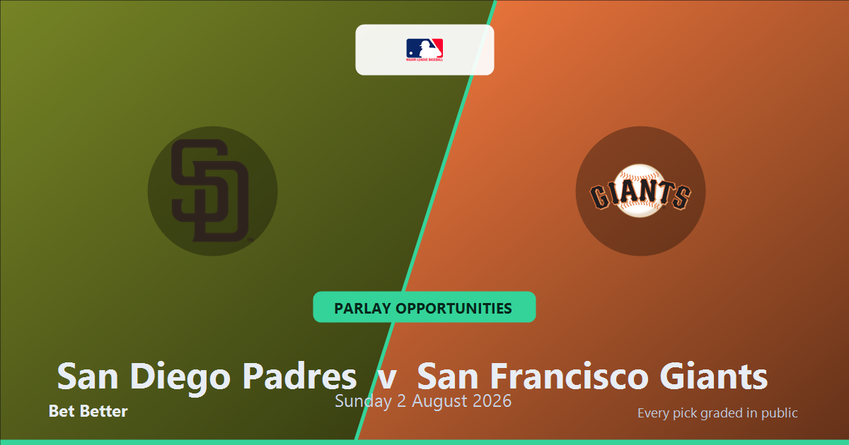 San Diego Padres vs San Francisco Giants Prediction and Same Game Parlay picks, August 2, 2026