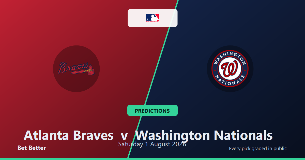 Atlanta Braves vs Washington Nationals Prediction and Picks, August 2, 2026