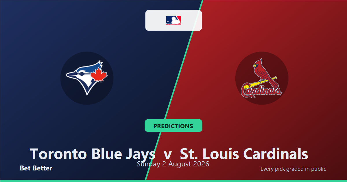 Toronto Blue Jays vs St. Louis Cardinals Prediction and Picks, August 2, 2026