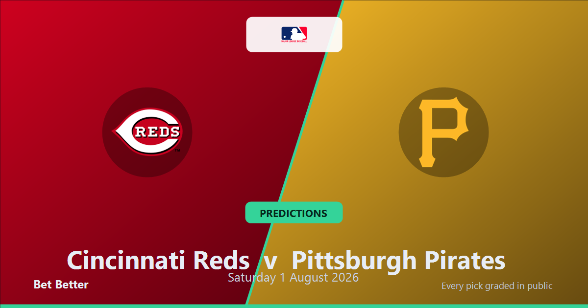 Cincinnati Reds vs Pittsburgh Pirates Prediction and Picks, August 2, 2026
